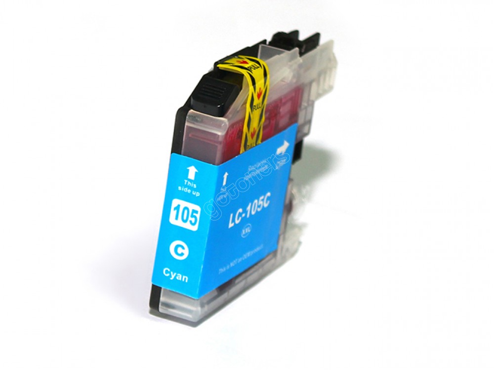 Gotoners™ Brother New Compatible LC105C XXL Cyan Inkjet Cartridge, Extra Yield