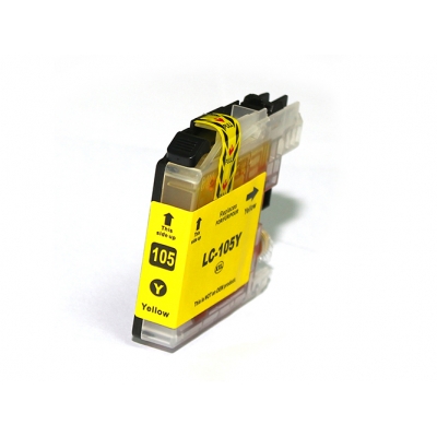 Gotoners™ Brother New Compatible LC105Y XXL Yellow Inkjet Cartridge, Extra Yield