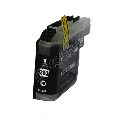 Gotoners™ Brother New Compatible LC203BK Black Inkjet Cartridge, Standard Yield