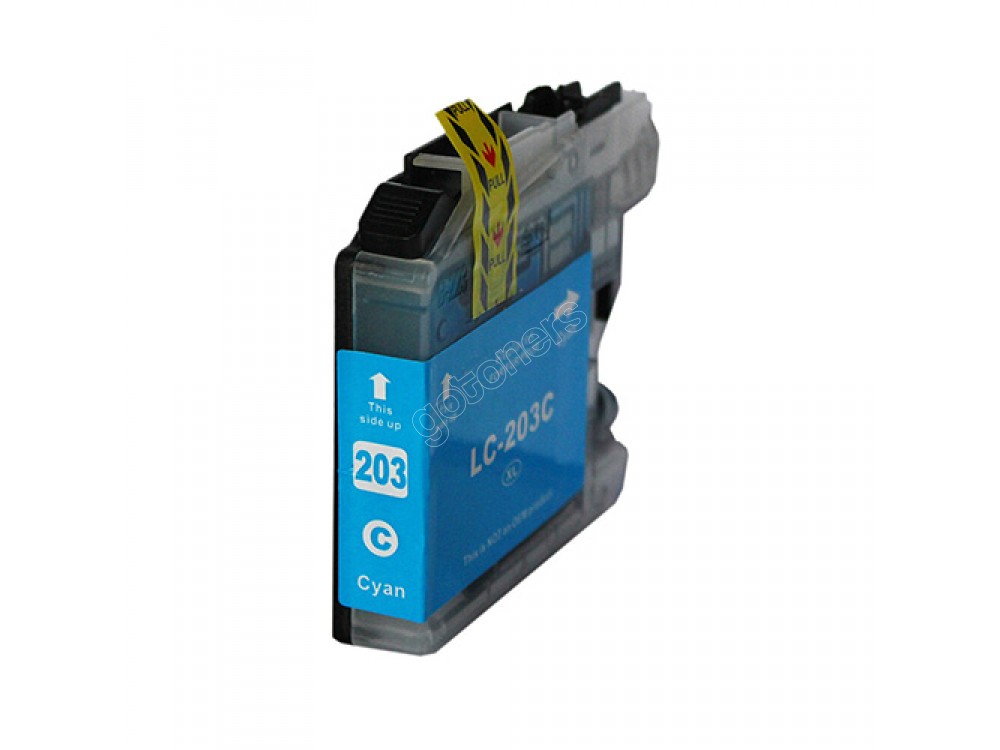 Gotoners™ Brother New Compatible LC203C Cyan Inkjet Cartridge, Standard Yield