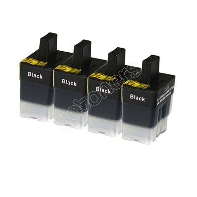 Gotoners™ Brother New Compatible LC41BK Black Inkjet Cartridge, Standard Yield, 4 Pack