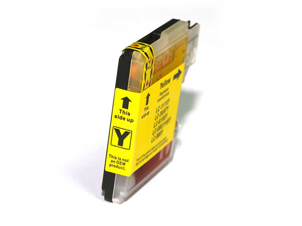 Gotoners™ Brother New Compatible LC61Y Yellow Inkjet Cartridge, Standard Yield