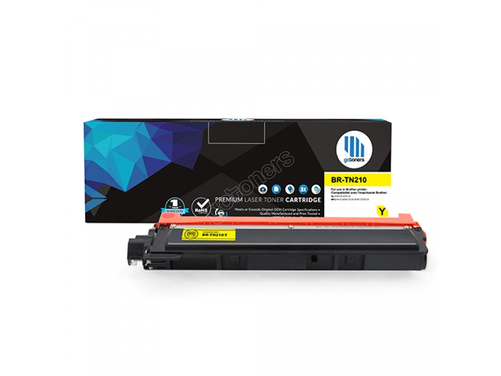 Gotoners™ Brother New Compatible TN-210 Yellow Toner, Standard Yield