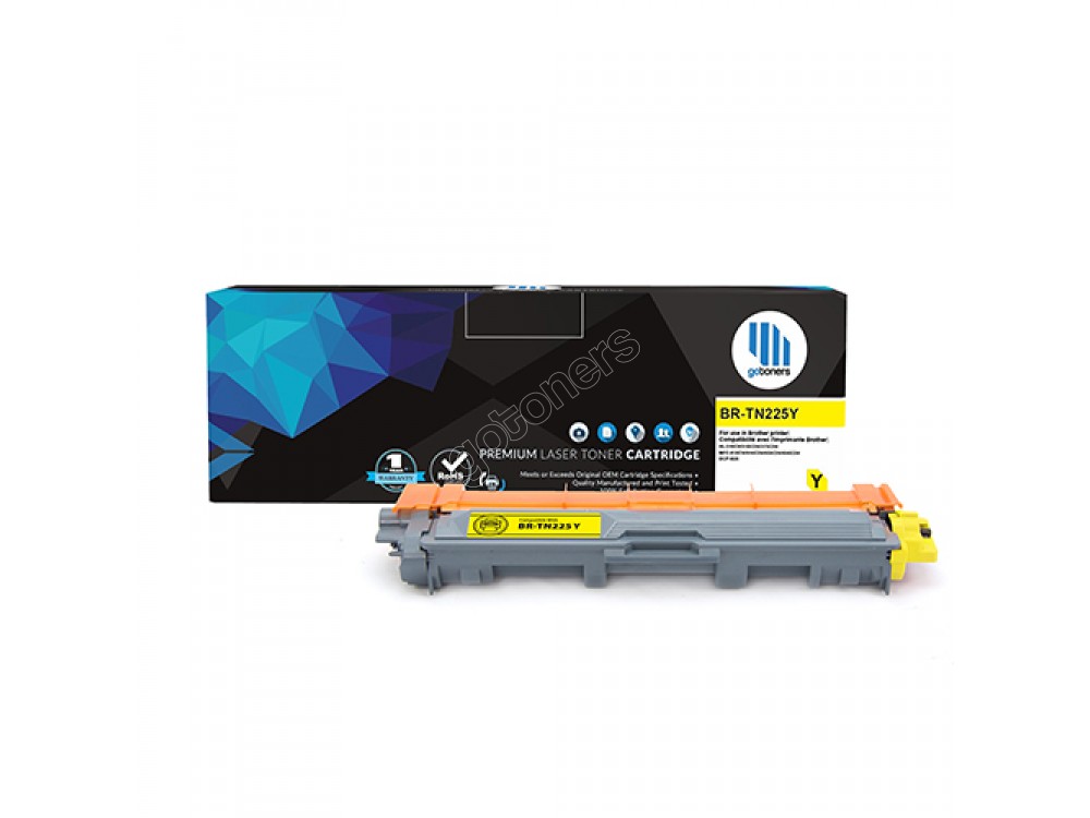 Gotoners™ Brother New Compatible TN-225 Yellow Toner, High Yield