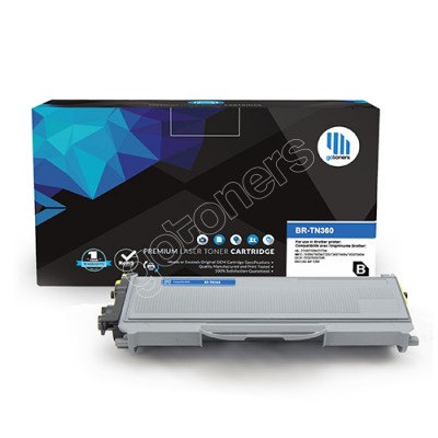Gotoners™ Brother New Compatible TN-360BK Black Toner, High Yield