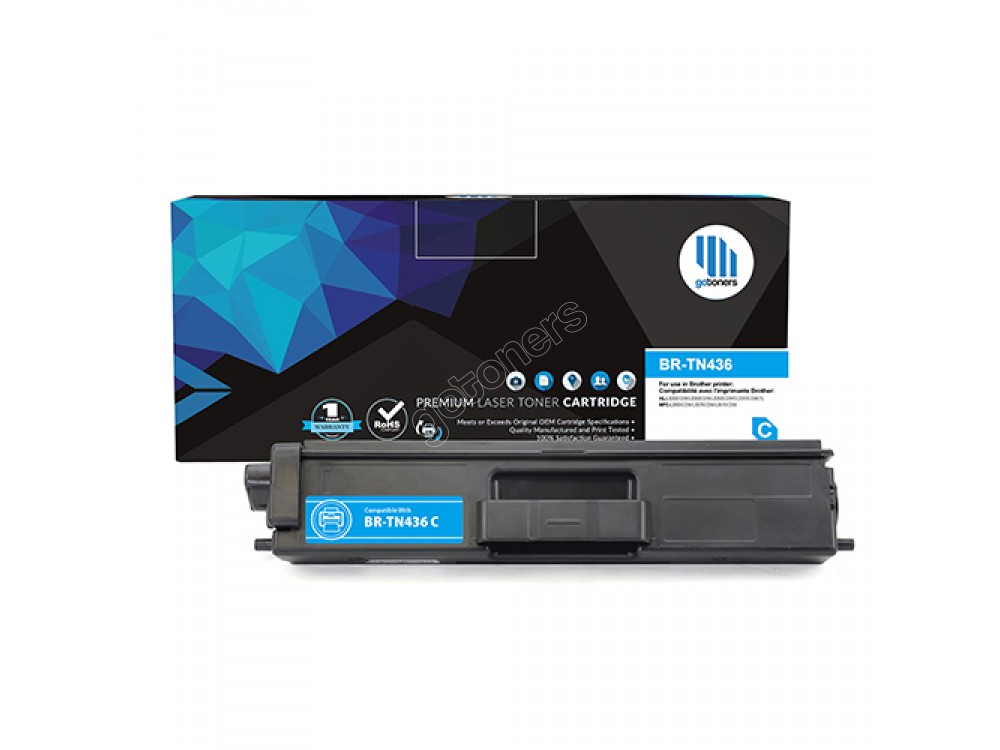 Gotoners™ Brother New Compatible TN-436 C Cyan Toner, Extra Yield