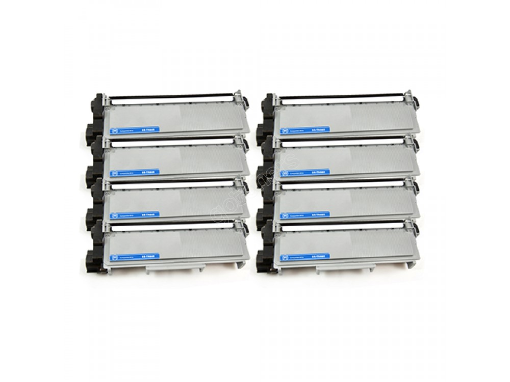 Gotoners™ Brother New Compatible TN-660BK Black Toner, High Yield Version of TN-630BK, 8 pack
