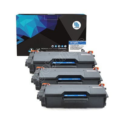 Gotoners™ Brother New Compatible TN-850BK Black Toner, High Yield Version of TN-820BK, 3 Pack