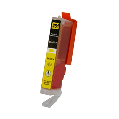 Gotoners™ Canon New Compatible CLI-251Y XL Yellow Inkjet Cartridge, High Yield