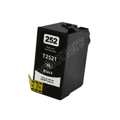 Gotoners™ Epson New Compatible T252BK XL Black Inkjet Cartridge, High Yield