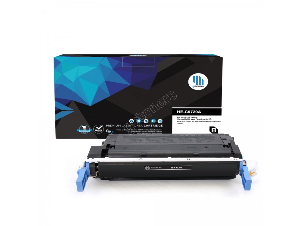 Gotoners™ HP Compatible C9720A (641A) Black Remanufactured Toner , Standard Yield