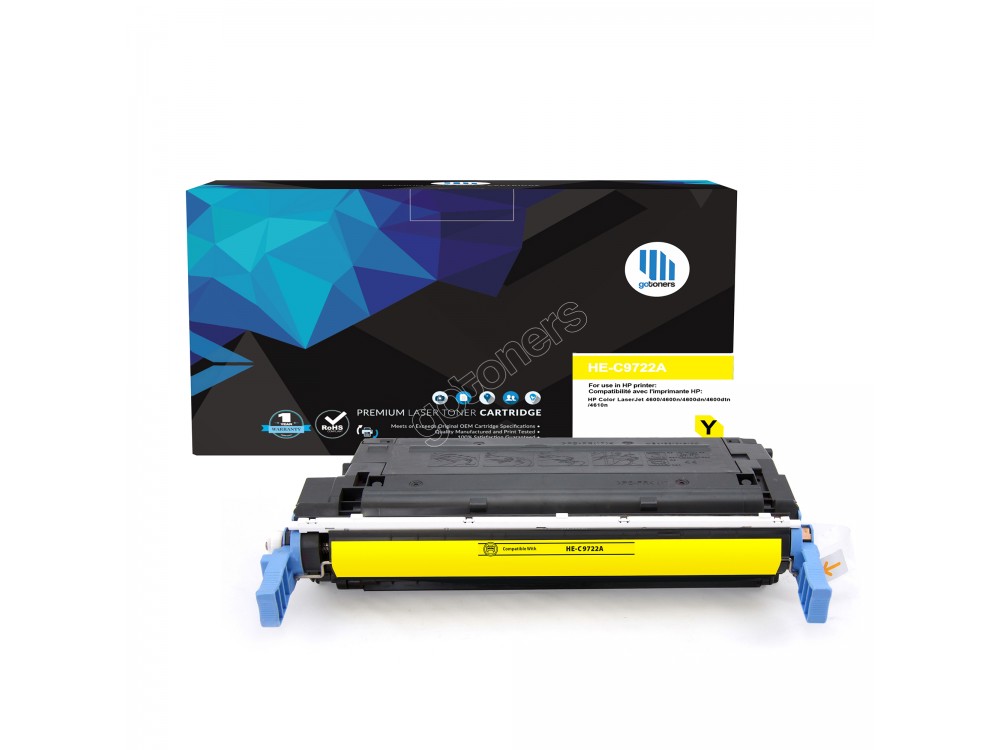 Gotoners™ HP Compatible C9722A (641A) Yellow Remanufactured Toner , Standard Yield