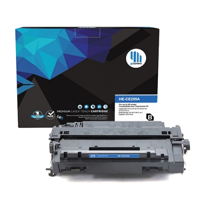 Gotoners™ HP New Compatible CE255A (55A) Black Toner, Standard Yield