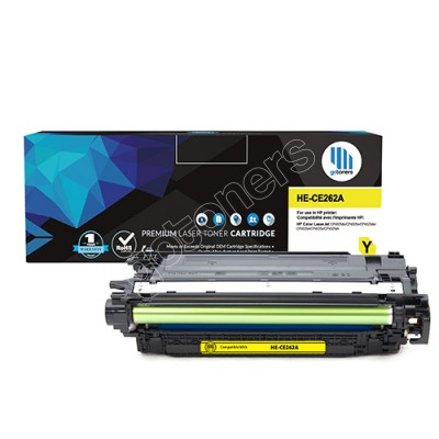 Gotoners™ HP Compatible CE262A (648A) Yellow Remanufactured Toner , Standard Yield