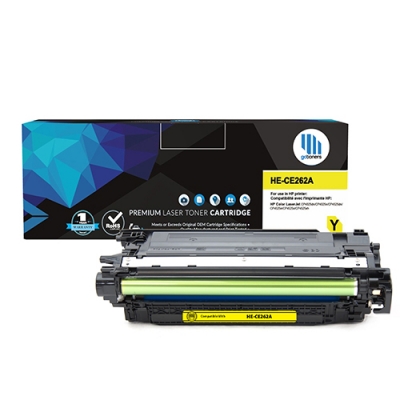 Gotoners™ HP Compatible CE262A (648A) Yellow Remanufactured Toner , Standard Yield