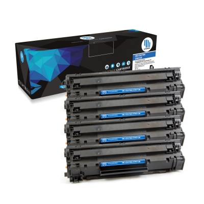 Gotoners™ HP New Compatible CE278A (78A) Black Toner, Standard Yield, 4 pack