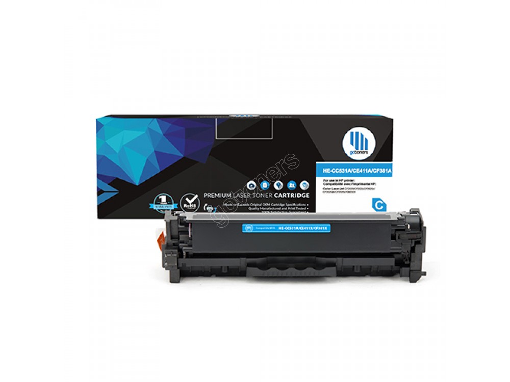 Gotoners™ HP New Compatible CE411A (305A) Cyan Toner, Standard Yield
