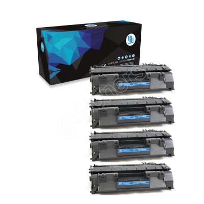 Gotoners™ HP New Compatible CE505A (05A) Black Toner, Standard Yield, 4 pack