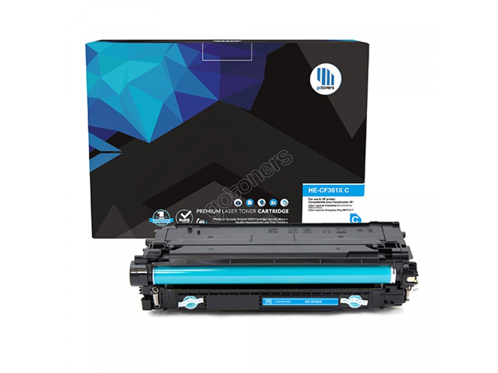 Gotoners™ HP New Compatible CF361X (508X) Cyan Toner, High Yield