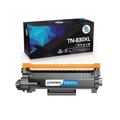 Gotoners - Gotoners [With Chip] Brother TN-830XL TN830XL Compatible Black High Yield Toner Cartridge