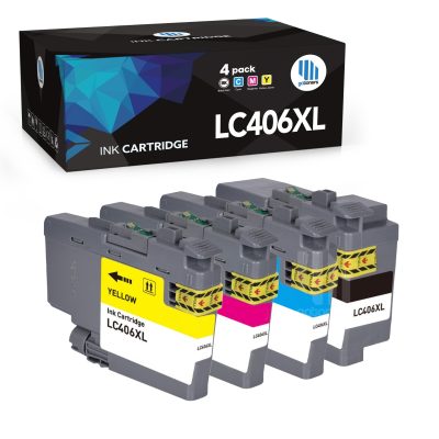 Gotoners - Gotoners Brother LC406XL Compatible BK/C/M/Y Ink Cartridge High Yield - 4 Pack