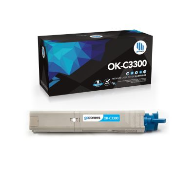 Gotoners - Gotoners OKI 43459303 (C3300) Compatible Cyan High Yield Toner Cartridge