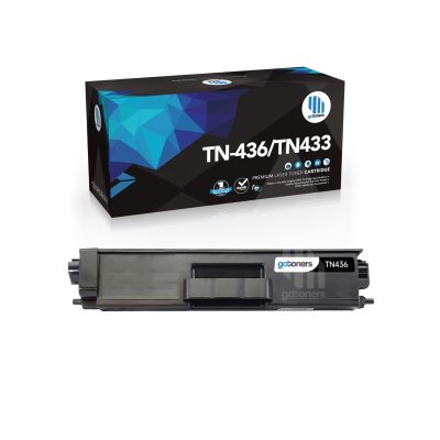 Gotoners - Gotoners Brother TN-436 TN436 TN-433 Compatible Black Extra High Yield Toner Cartridge
