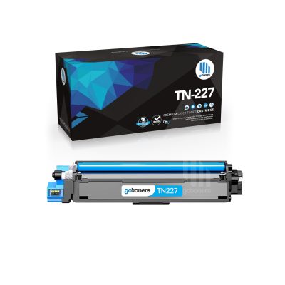 Gotoners - Gotoners [With Chip] Brother TN-227 TN227 Compatible Cyan High Yield Toner Cartridge