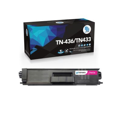 Gotoners - Gotoners Brother TN-436 TN436 TN-433 Compatible Magenta Extra High Yield Toner Cartridge