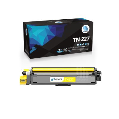Gotoners - Gotoners [With Chip] Brother TN-227 TN227 Compatible Yellow High Yield Toner Cartridge