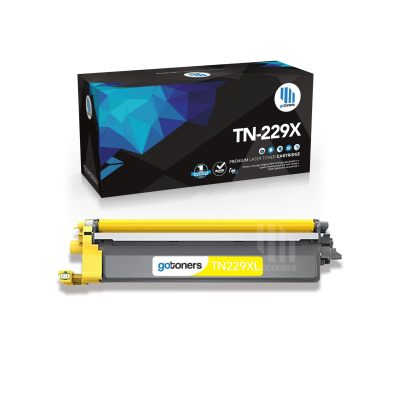 Gotoners - Gotoners [With Chip] Brother TN-229XL TN229XL Compatible Yellow High Yield Toner Cartridge