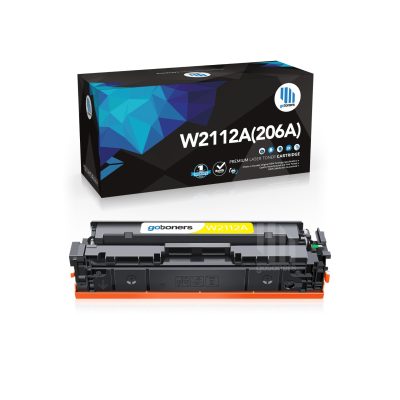 Gotoners - Gotoners [With Chip] HP W2112A 206A Compatible Yellow Standard Yield Toner Cartridge