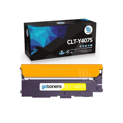 Gotoners - Gotoners Samsung CLT-Y407S Compatible Yellow Standard Yield Toner Cartridge