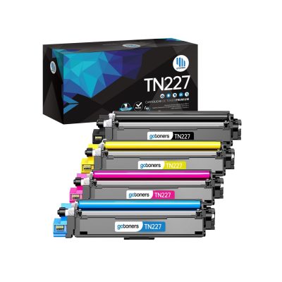 Gotoners - Gotoners [With Chip] Brother TN-227 Combo Compatible BK/C/M/Y High Yield Toner Cartridge -4 Pack