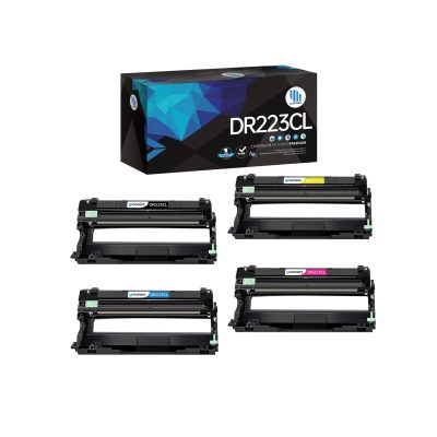 Gotoners - Gotoners Brother DR-223CL Universal Combo Compatible BK/C/M/Y Standard Yield Drum Imaging Unit -4 Pack