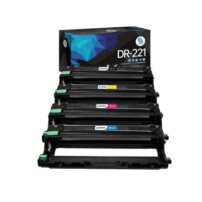 Gotoners - Gotoners Brother DR-221CL Universal Combo Compatible BK/C/M/Y Standard Yield Drum Imaging Unit -4 Pack