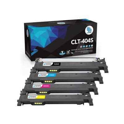 Gotoners - Gotoners Samsung CLT-404S CLT404S Combo Compatible BK/C/M/Y Toner Cartridge Standard Yield - 4 Pack
