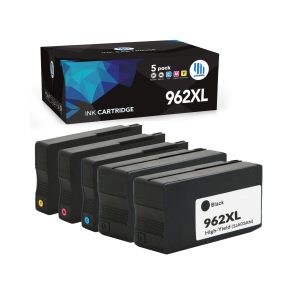 Gotoners - Gotoners HP 962XL 3JA03AN 3JA00AN 3JA01AN 3JA02AN Compatible B/B/C/M/Y Ink Cartridge High Yield - 5 Pack