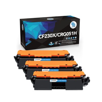 Gotoners - Gotoners HP CF230X 30X Canon CRG051H Compatible Black High Yield Toner Cartridge -3 Pack