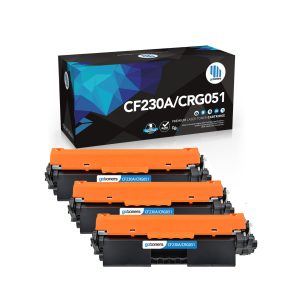 Gotoners - Gotoners HP CF230A 30A Canon CRG051 Compatible Black Standard Yield Toner Cartridge -3 Pack
